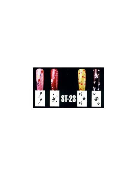 Szablon Anex Nail Art Stencil  ST-23