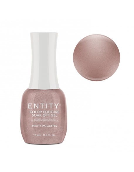 Żel ENTITY One Color Couture Soak Off Gel Enamel Luxe La Femme Collection 15ml - Pretty Paillettes