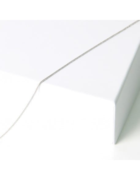 Łańcuszek do zdobienia paznokci - drobny splot - srebrny