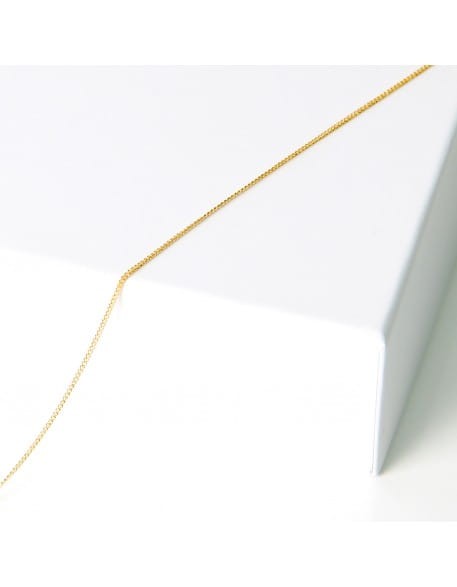 Łańcuszek do zdobienia paznokci - drobny splot - złoty
