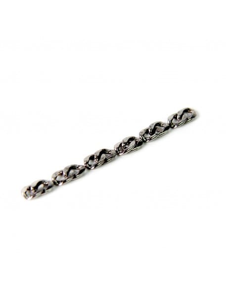 Łańcuszek do zdobienia paznokci - gruby splot - tytanowy