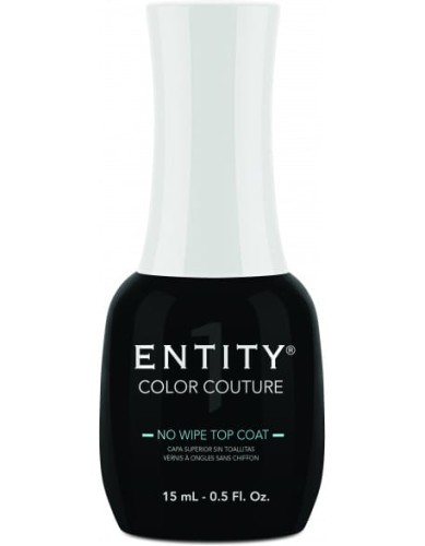 Top bez przemywania do manicure hybrydowego Entity No Wipe Top Coat 15 ml
