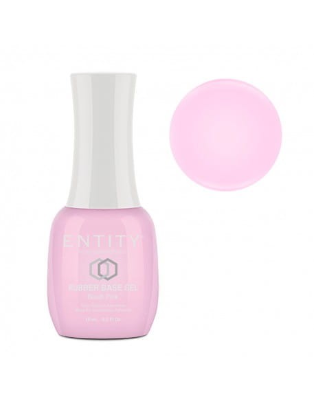 Baza coverowa do manicure hybrydowego Entity Rubber Base Gel 15 ml – Blush Pink
