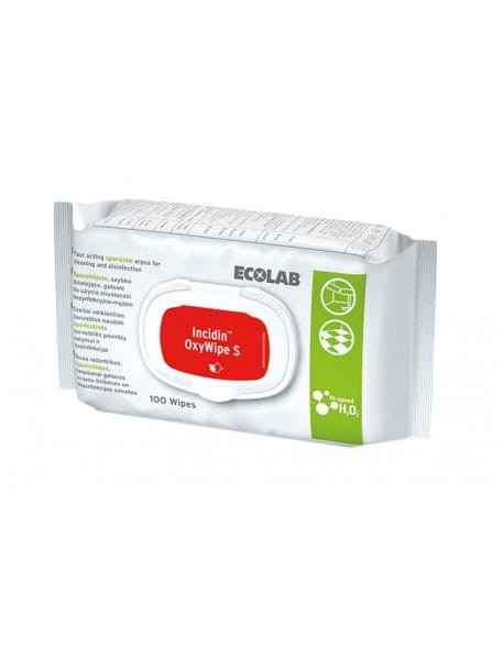 Chusteczki do dezynfekcji powierzchni Ecolab Incidin OxyWipe S 100szt.