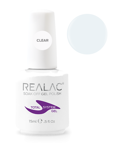 Baza coverowa do manicure hybrydowego Realac TOTAL System 15 ml – Clear
