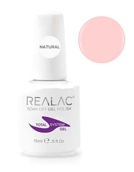 Baza coverowa do manicure hybrydowego Realac TOTAL System 15 ml – Natural