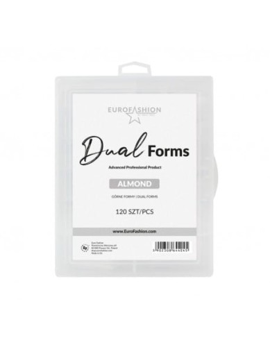 Górne formy Euro Fashion Dual Forms 120szt. - Almond