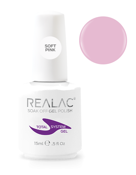Baza coverowa do manicure hybrydowego Realac TOTAL System 15 ml – Soft Pink