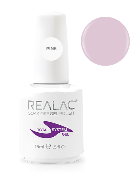 Baza coverowa do manicure hybrydowego Realac TOTAL System 15 ml – Pink