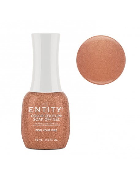 Lakier hybrydowy ENTITY One Color Couture Soak Off Gel - Winter in Vail Collection 15ml - Find Your Fire