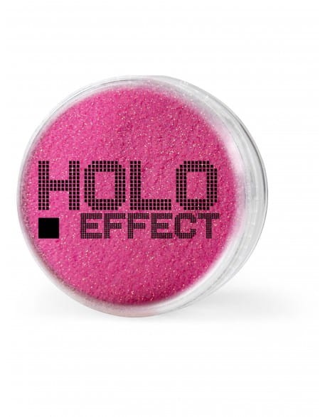 Brokat HOLO Effect - różowa pantera
