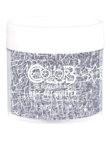 Brokat Color Club Nail Art Glitter 28.35g - Silver Fiber Glitter