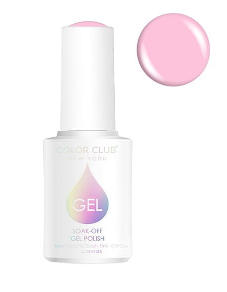 Lakier hybrydowy Color Club Soak-Off Gel Polish 15ml - 1380 - Great Minds Pink Alike