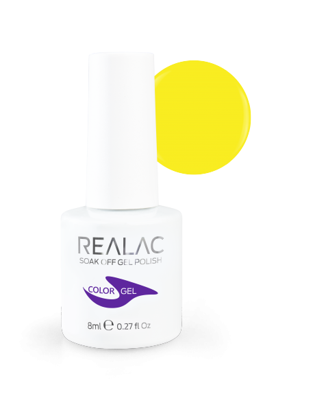 Lakier hybrydowy Realac Soak Off Gel Polish 8ml - Greatest Hits Collection - 154 - Yellow Submarine