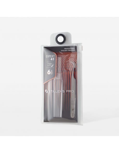 Pęseta do rzęs Staleks PRO EXPERT Eyelash Tweezers TE-41/6