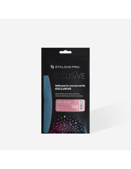 Zestaw wymiennych nakładek do pilnika półksiężyc Staleks Exclusive 40 180grit - 30szt.