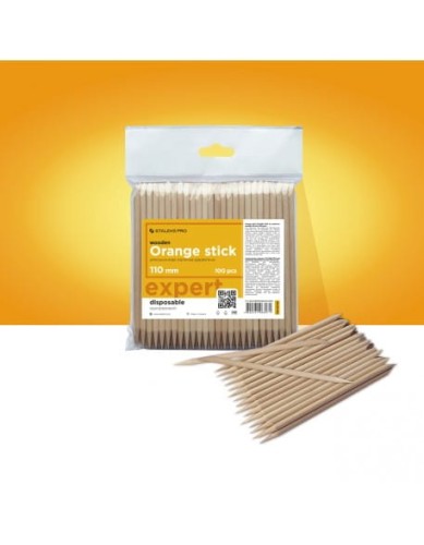 Patyczki drewniane do manicure Staleks DOS-30/100 - 110mm - 100szt.