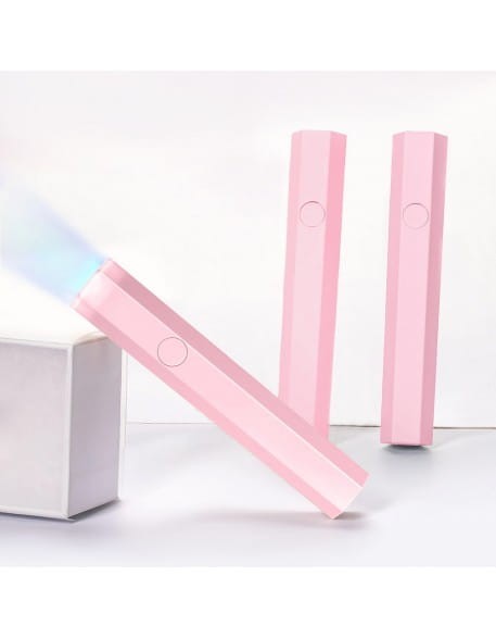 Mini lampa UV/LED 3W - różowa