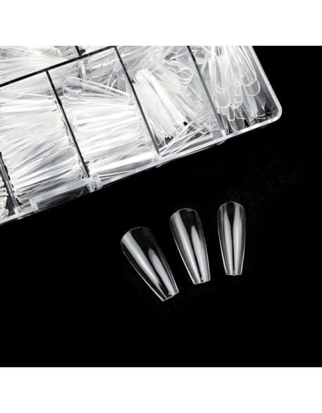 Tipsy Soft Gel Tips Long Coffin 500 szt.