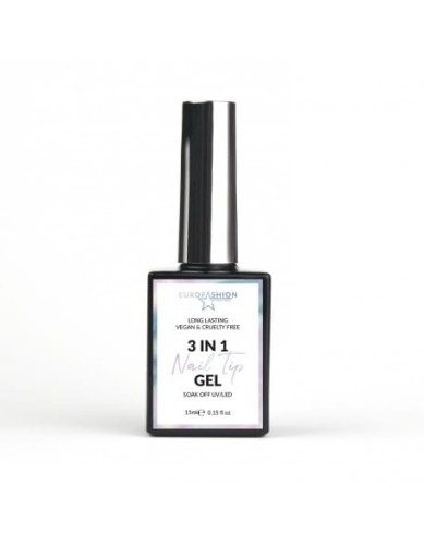 Żel do tipsów Soft Gel Tips 3 in 1 Nail Tip Gel Soak Off 15ml