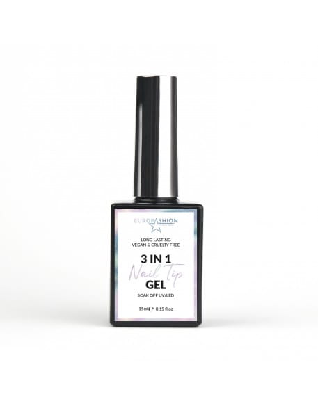 Żel do tipsów Soft Gel Tips 3 in 1 Nail Tip Gel Soak Off 15ml