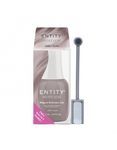 Lakier hybrydowy ENTITY Velevt Luxe Magnet Reflection Gel 15ml - Here I Glam