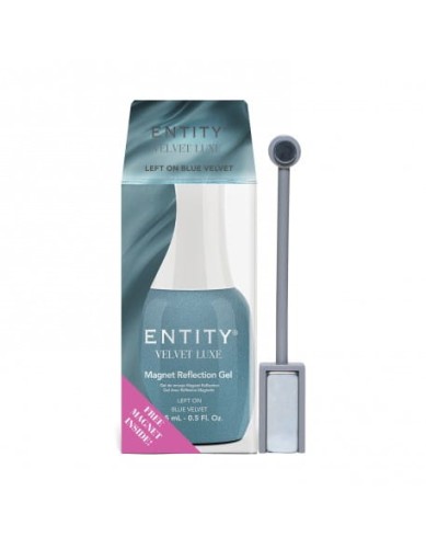 Lakier hybrydowy ENTITY Velevt Luxe Magnet Reflection Gel 15ml - Left On Blue Velvert
