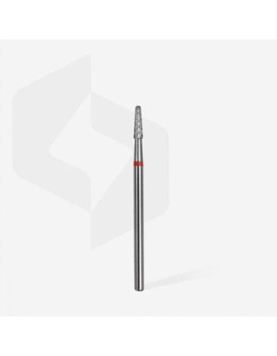 Frez Staleks  z węglika spiekanego stożek czerwony EXPERT 2,3mm/8mm