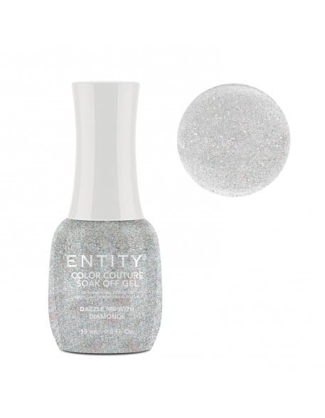 Lakier hybrydowy ENTITY One Color Couture Soak Off Gel 15ml - Dazzle Me With Diamond