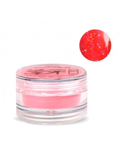 Puder kolorowy RaNails  6g - Glitter Fushia