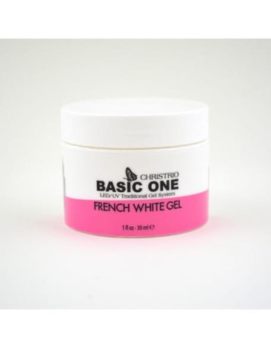 Żel UV do French Manicure Christrio Basic One French White Gel - 30 ml - biały