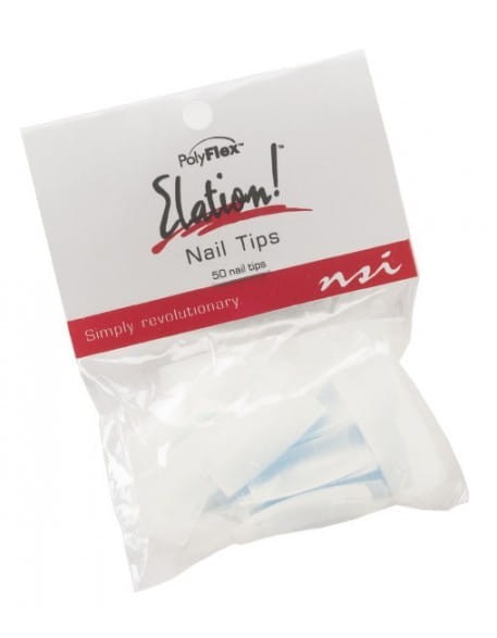 Tipsy białe NSI Elation White Nail Tips 50szt. nr 10 - uzupełnienie