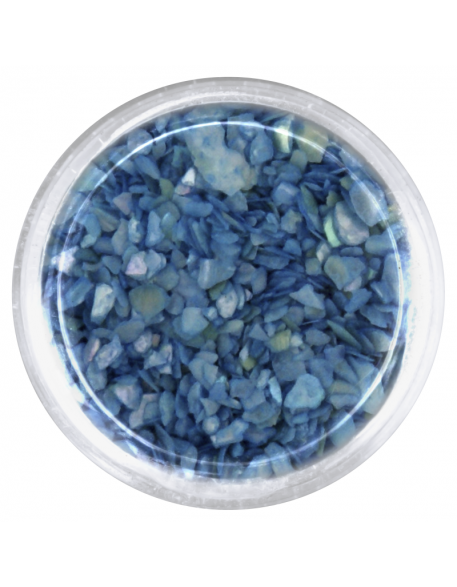 Ozdoby muszelki - niebieskie