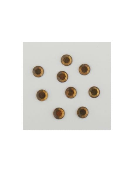 Cyrkonie duże 40szt. - brązowe