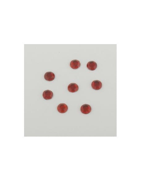 Cyrkonie duże 40szt. - czerwone