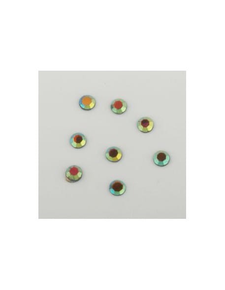 Cyrkonie duże 40szt. - czerwone opalizujące