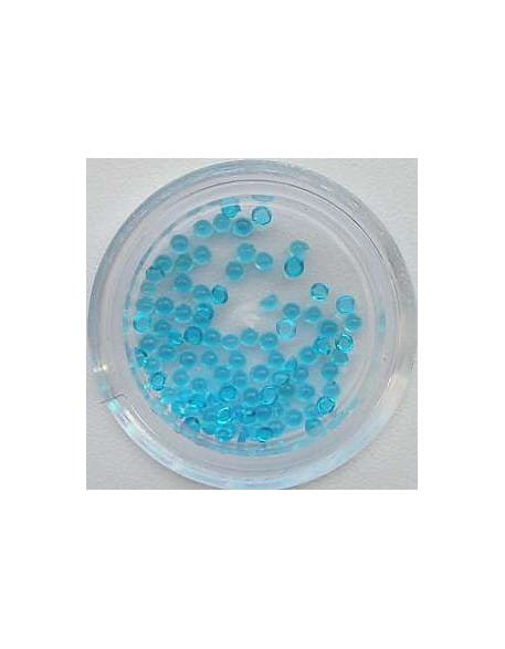 Ozdoby perełki szklane  100szt - jasno niebieskie