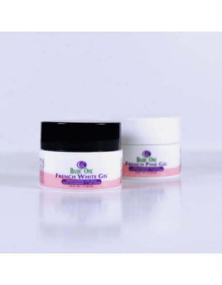 Zestaw żeli do frenchu  biały i różowy Christrio Basic One French Pink and White Gel Pack - każdy po 7g