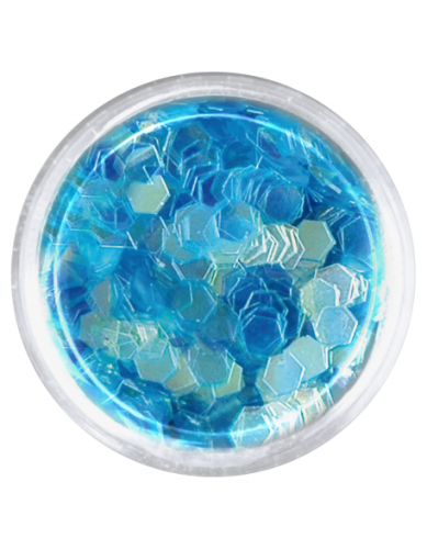 Konfetti hologram mini - niebieskie opalizujące