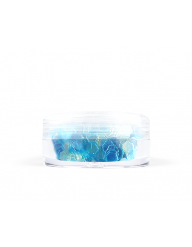 Konfetti hologram mini - niebieskie opalizujące