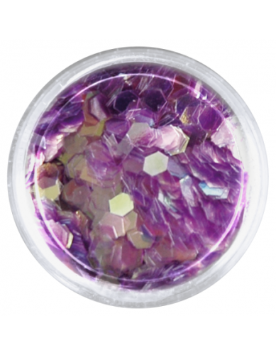 Konfetti hologram mini - fioletowe opalizujące