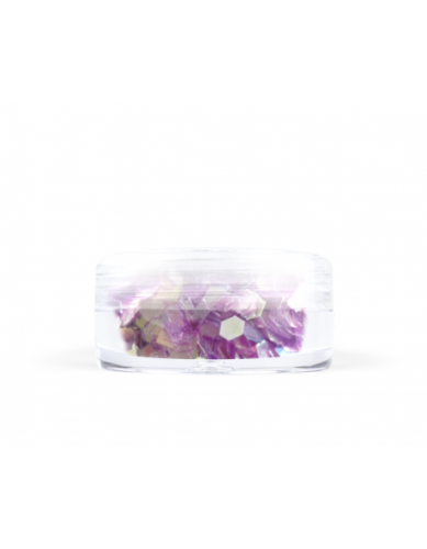 Konfetti hologram mini - fioletowe opalizujące