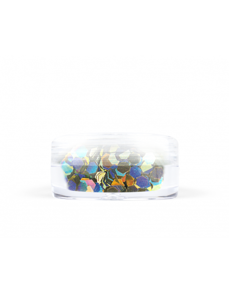 Konfetti hologram mini - złote opalizujące