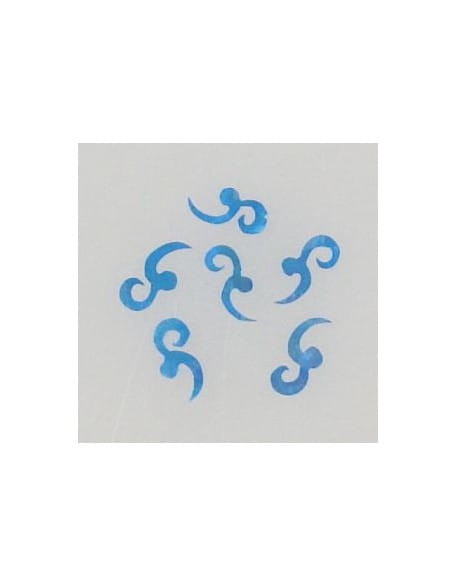 Ozdoby z muszelek 20szt. wzór nr 06 - niebieskie opalizujące