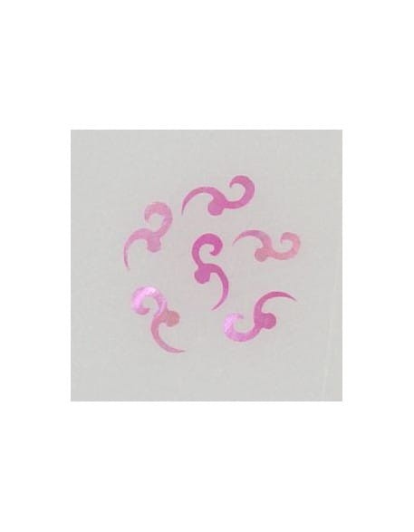 Ozdoby z muszelek 20szt. wzór nr 06 - różowe opalizujące