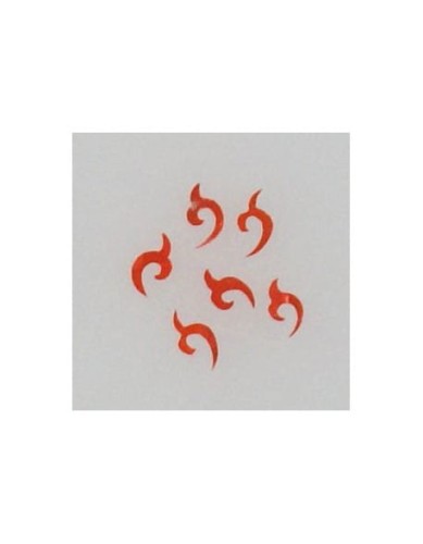 Ozdoby z muszelek 20szt. wzór nr 07 - czerwone opalizujące