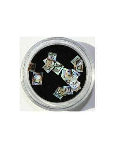 Ozdoby z muszelek 20szt. wzór nr 05 - wielokolorowe opalizujące