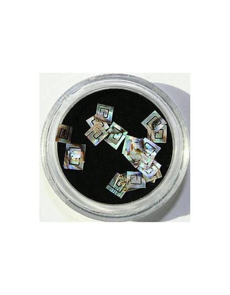 Ozdoby z muszelek 20szt. wzór nr 05 - wielokolorowe opalizujące