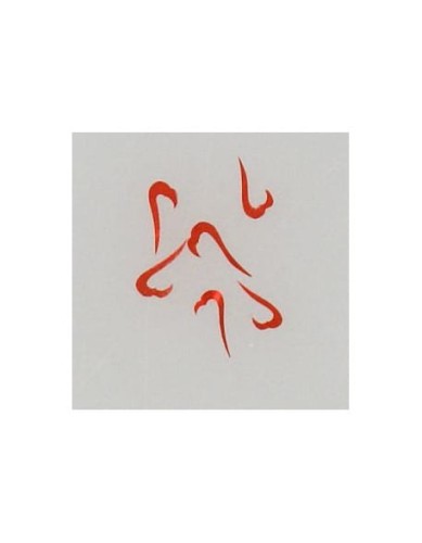 Ozdoby z muszelek 20szt. wzór nr 09 - czerwone opalizujące