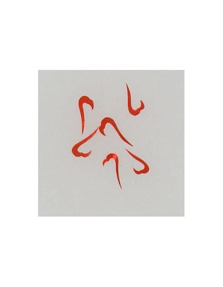 Ozdoby z muszelek 20szt. wzór nr 09 - czerwone opalizujące